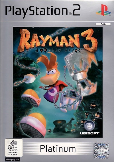 Ubisoft Rayman 3 Hoodlum Havoc Platinum Refurbished PS2 Playstation 2 Game